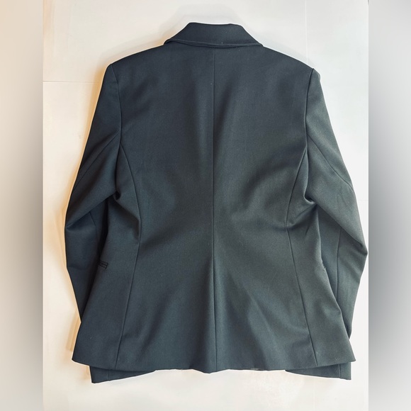 Express The Editor Studio Stretch One Button Black Women's Blazer Size 10 - Picture 16 of 16